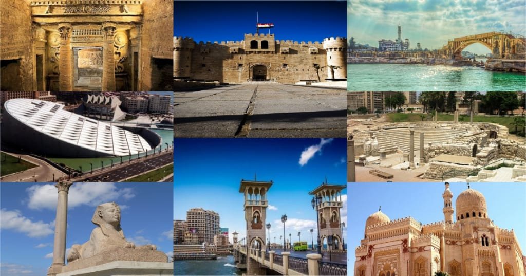 Amazing Tourist Destinations in 9 places in Alexandria.