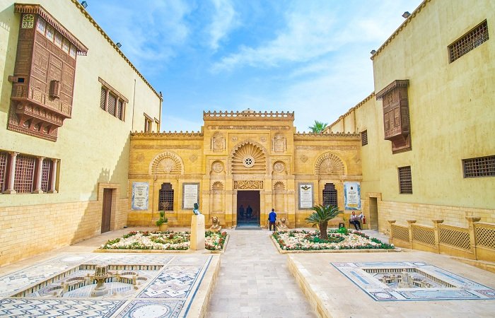 The arabic style frontage of Coptic Museum in Cairo, Egypt