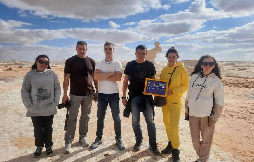Excursion de 2 nuits en camping dans le désert blanc en Egypte