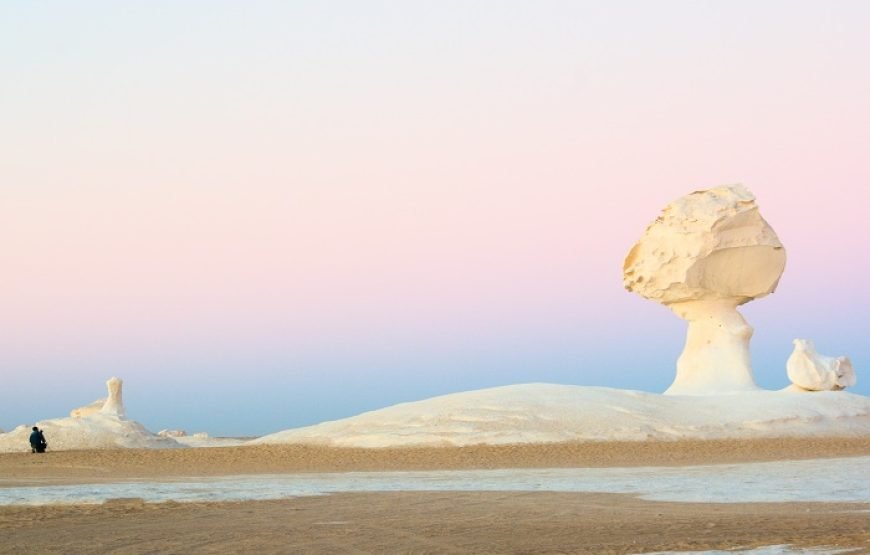 Excursion de 2 nuits en camping dans le désert blanc en Egypte