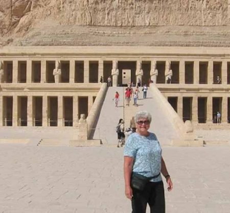 The magnificent Temple of Hatshepsut a stunning architectural wonder carved into the mountain.
