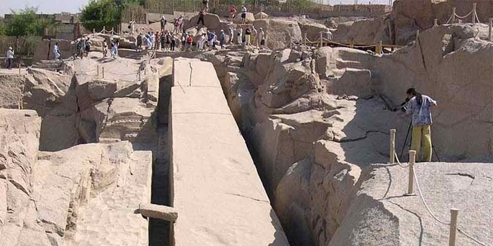 The Unfinished Obelisk in Aswan, symbolizing the greatness of the ancient Pharaohs