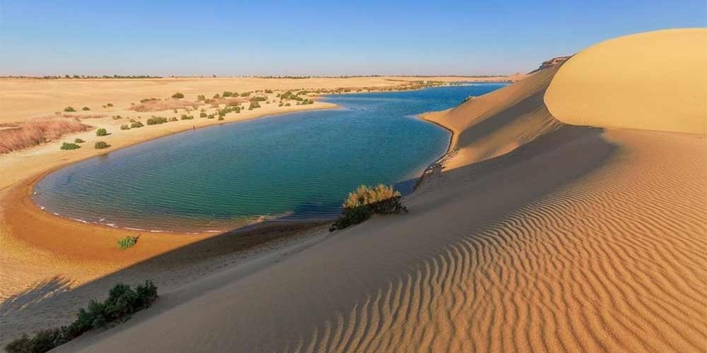 The Magic Lake in Wadi El Rayan in Fayum