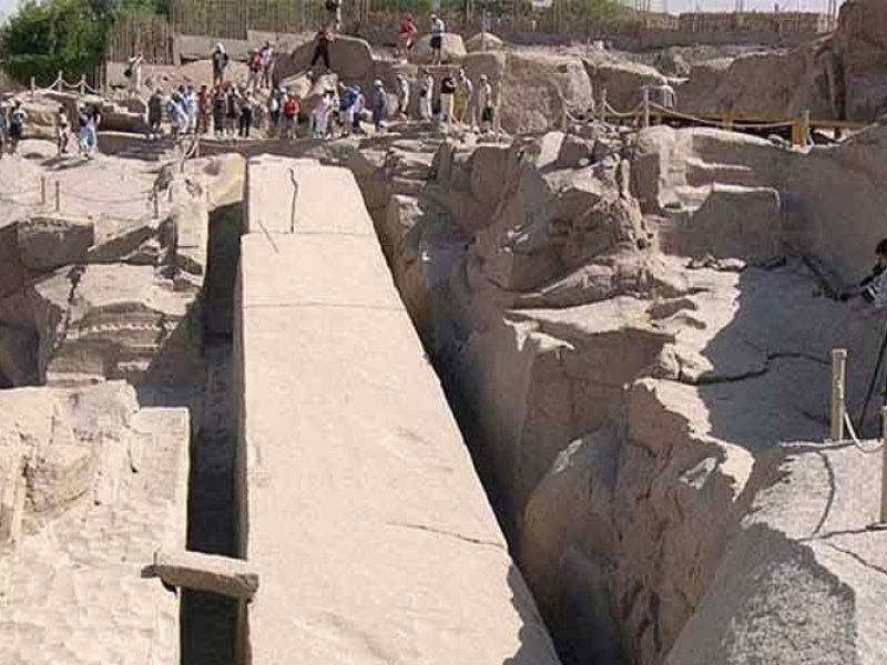 The Unfinished Obelisk in Aswan, symbolizing the greatness of the ancient Pharaohs