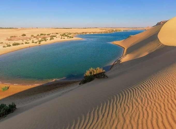 The Magic Lake in Wadi El Rayan in Fayum