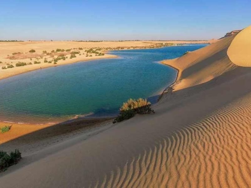 The Magic Lake in Wadi El Rayan in Fayum