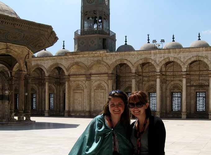 Visitors exploring the historic Mohamed Ali Mosque, one of Cairo’s most iconic landmarks