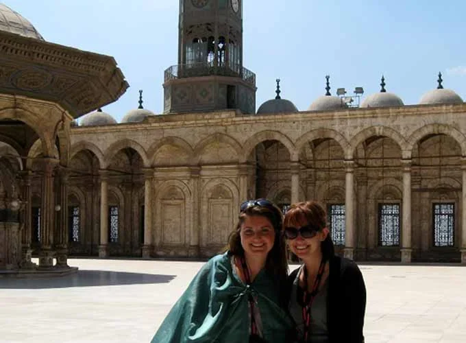 Visitors exploring the historic Mohamed Ali Mosque, one of Cairo’s most iconic landmarks