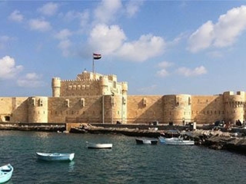 A stunning view of Qaitbay Citadel, the oldest fortress in Alexandria