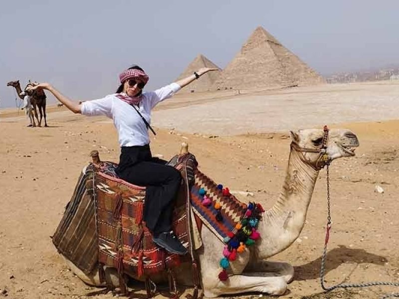 Camel ride in the area of the Pyramids of Giza