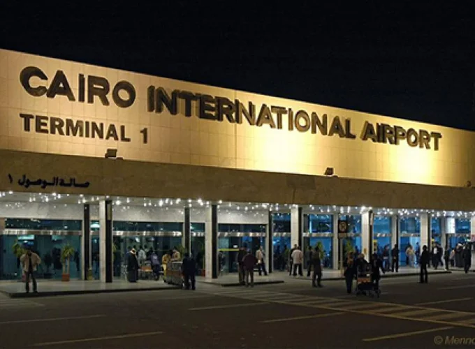 Cairo International Airport, the main gateway to Egypt.