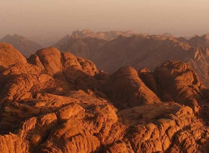 The beauty and majesty of Mount Sinai from the top