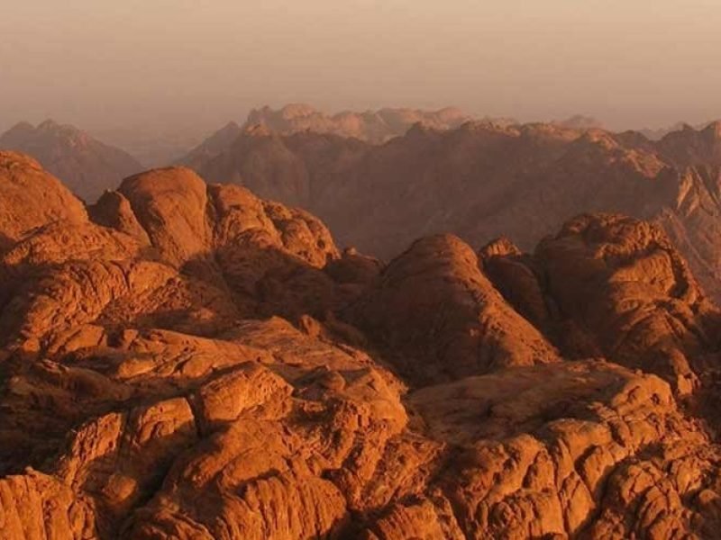 The beauty and majesty of Mount Sinai from the top