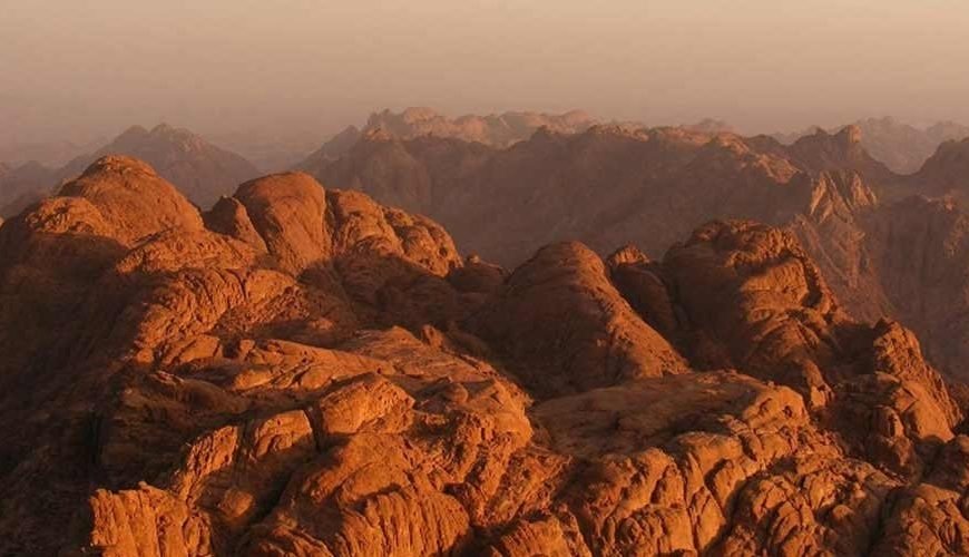 The beauty and majesty of Mount Sinai from the top