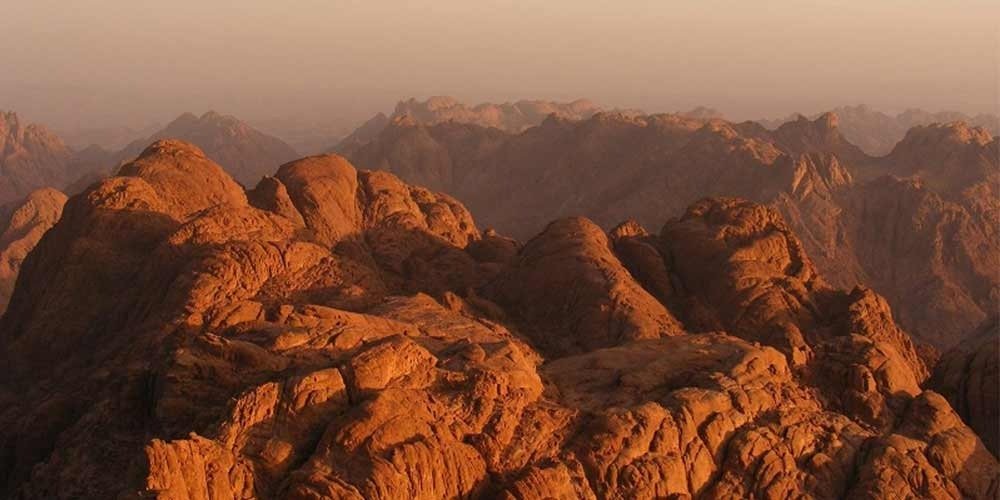 The beauty and majesty of Mount Sinai from the top